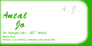 antal jo business card